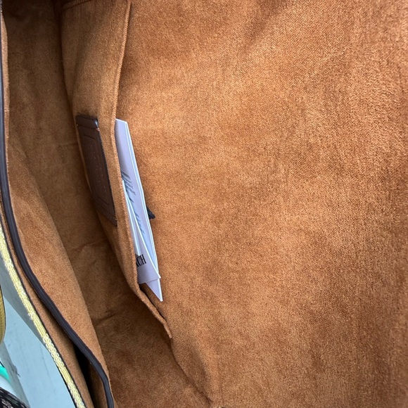 Coach Loonie Crossbody in Signature Jacquard Gold/Retro Yellow - Picture 7 of 11